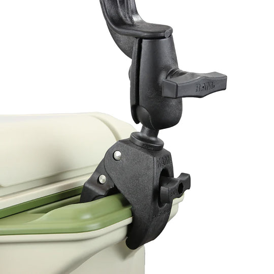 RAM Mount RAM Tube Jr. Rod Holder w/Revolution Arm  RAM Tough-Claw Base [RAP-390-RB-404U]