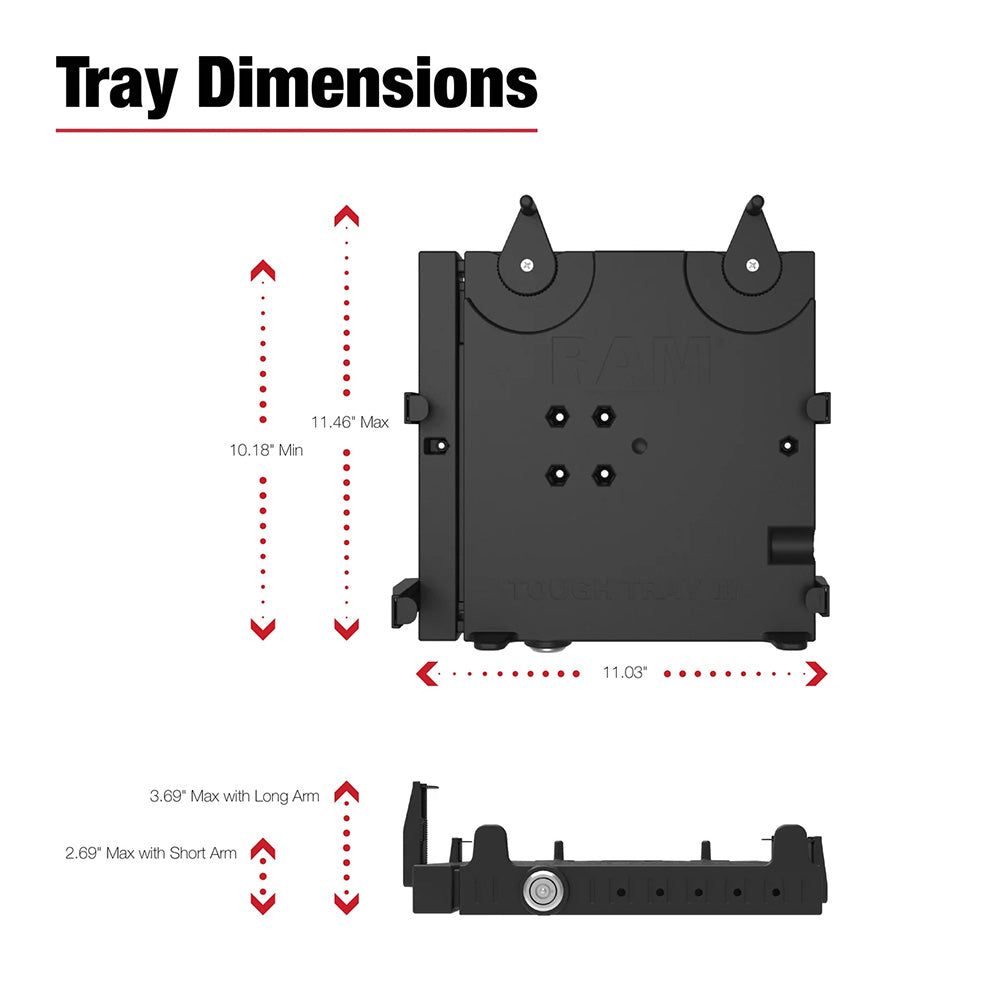 RAM Mount RAM No-Drill Laptop Mount f/'22-26 Toyota Tundra + More [RAM-VB-148-SW3]