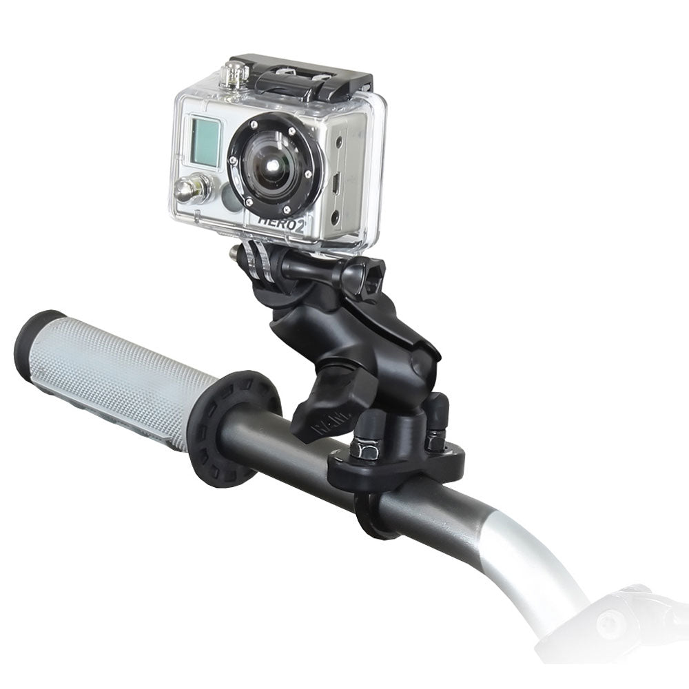 RAM Mount GoPro Hero Short Arm Handlebar Rail Mount RAMB149ZAGOP1U ...