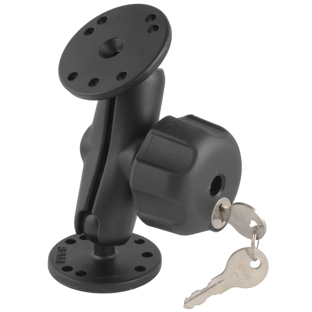 RAM Mount Locking Double Socket Arm w225 Bases RAMB101LU - Sea Swivel