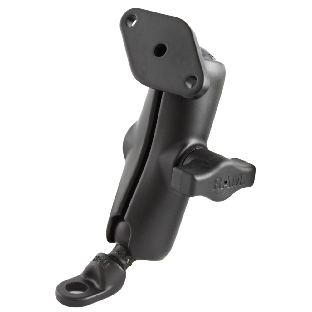Ram Mount Swivel Base RAM Mount 9mm Angled Base wDouble Socket Arm Diamond Adapter RAMB180U ...