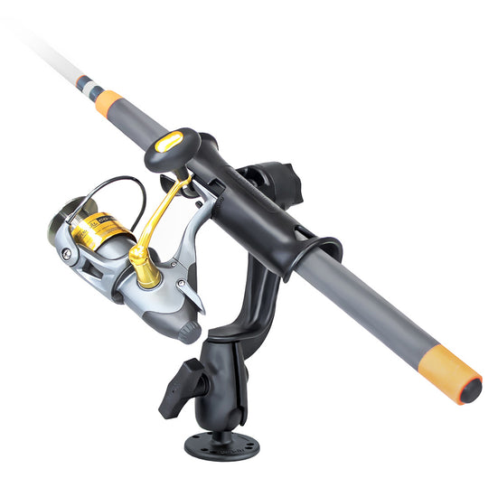 RAM Mount Ram Tube Jr. Rod Holder w/ RAM-ROD Revolution Ratchet/Socket System [RAP-390-RBU]