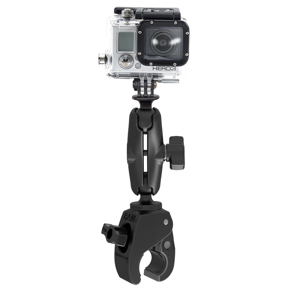 Small Rig Gopro Mount RAM Mount Small ToughClaw Mount wCustom GoPro Hero Adapter RAPB400GOP1U ...