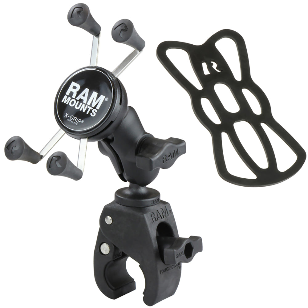 RAM Mount Small ToughClaw Base wShort Double Socket Arm and Universal ...