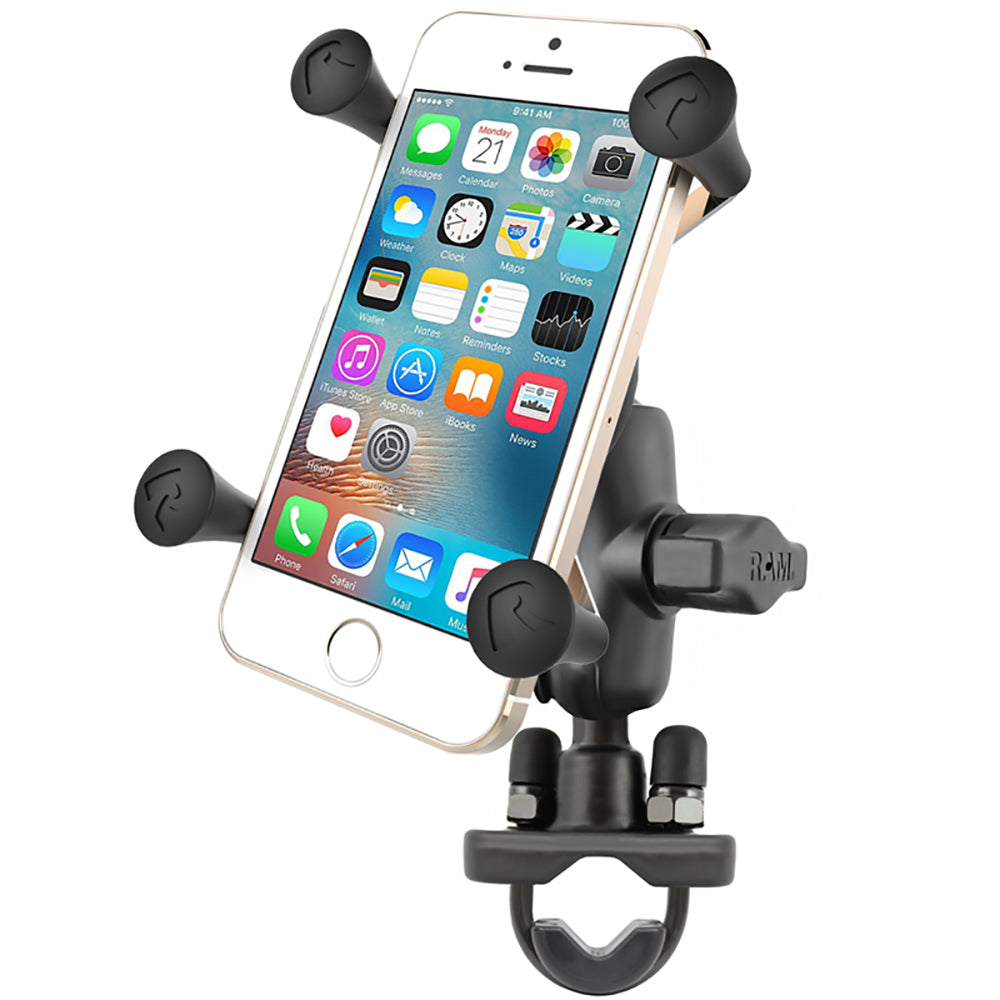 RAM Mount X-Grip Phone Mount w/Handlebar U-Bolt Base - Thumbnail 2