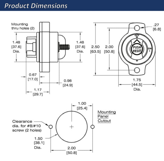 Battery Switch/Breaker all in one 24v/36v 60AMP